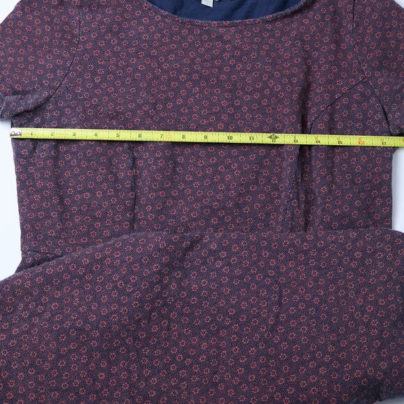 Boden Phoebe Buttercup Floral Dress Navy Blue Red 10 Petite Large Cottagecore - Picture 10 of 10